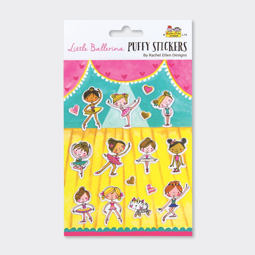 Little Ballerina Puffy Stickers