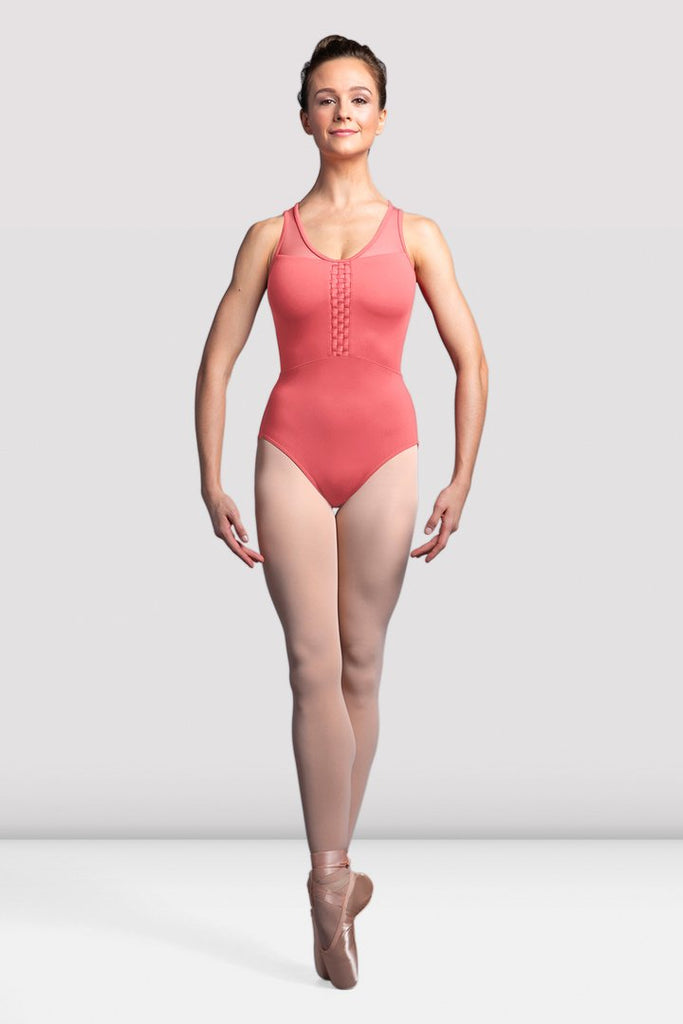 Adults Idalia Weave Trim Mesh Tank Leo - L3115