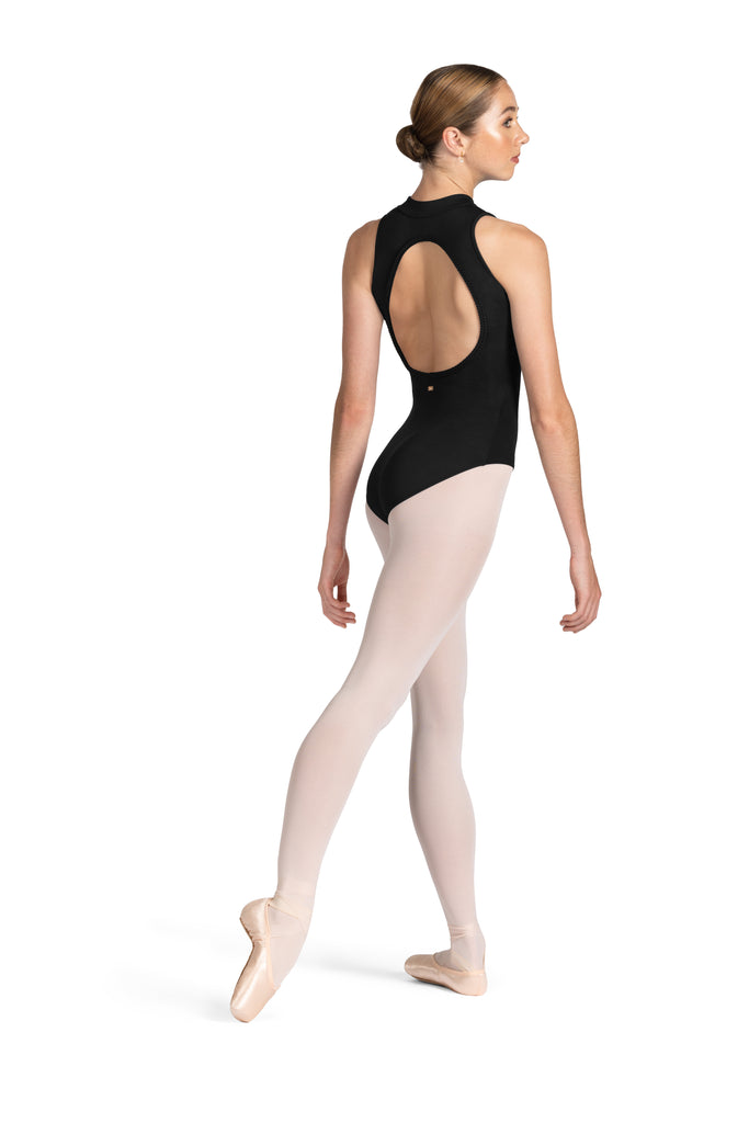 Zip Front Open Back Leotard Mirella - M3114LM