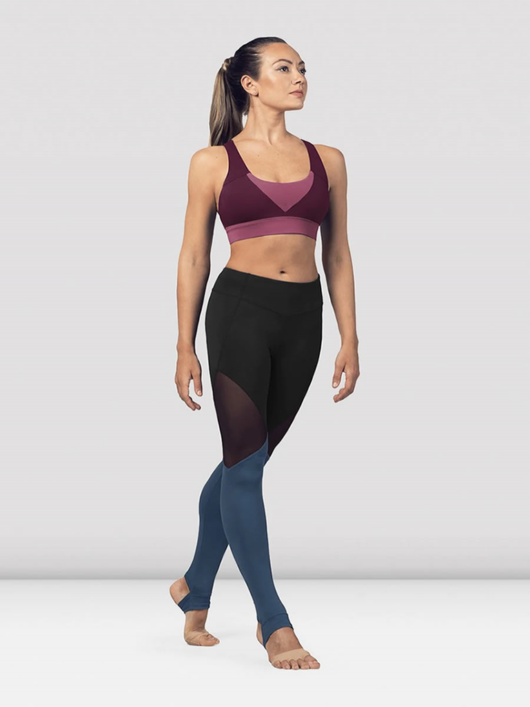 Adults Colour Panel Cross Back Crop Top - FT5199