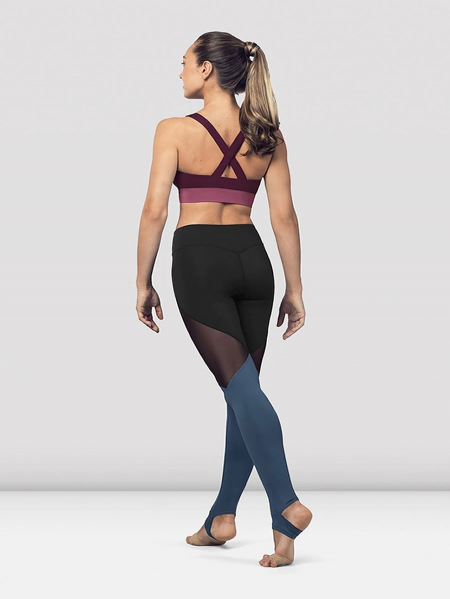 Adults Colour Panel Cross Back Crop Top - FT5199