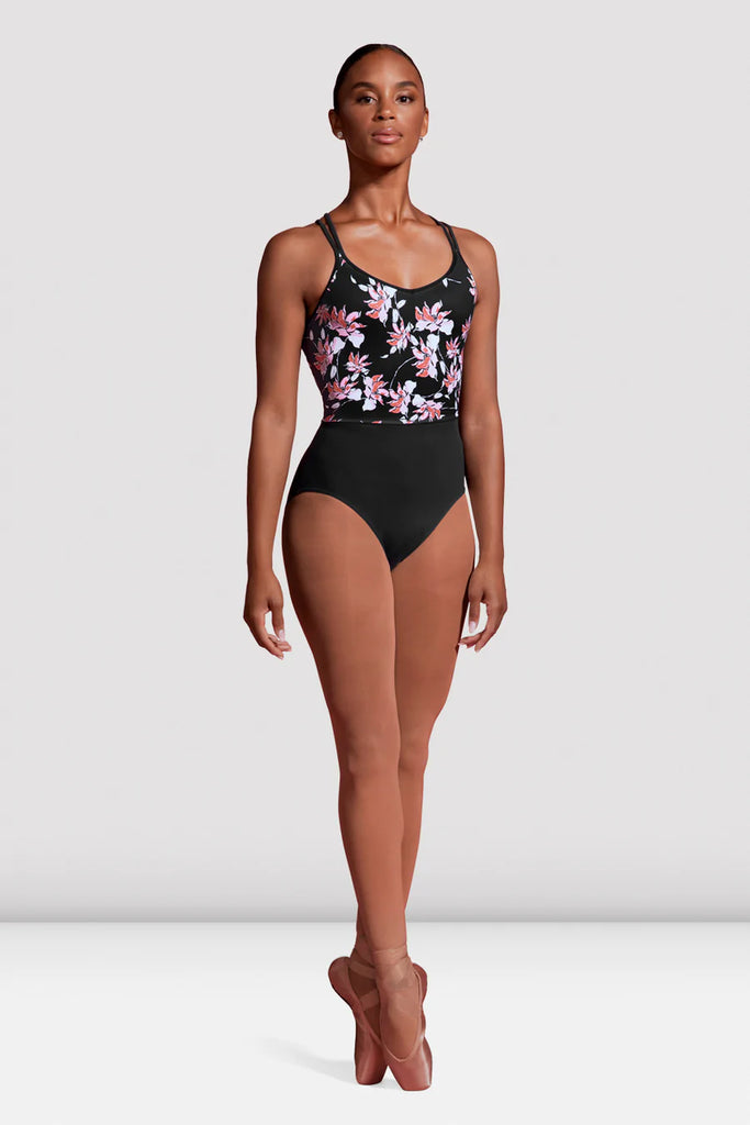 Double Strap Printed Leotard Mirella - M2174TM