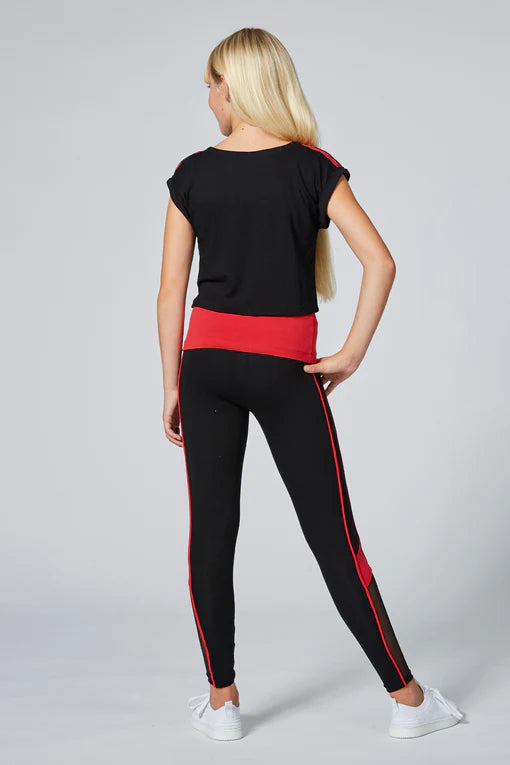 Piping Pocket Legging Red - PT1726CA1